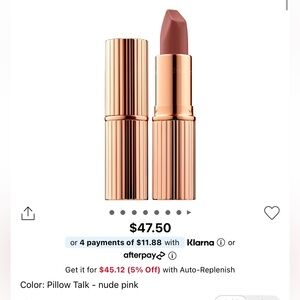 charlotte tilbury pillow talk lipstick